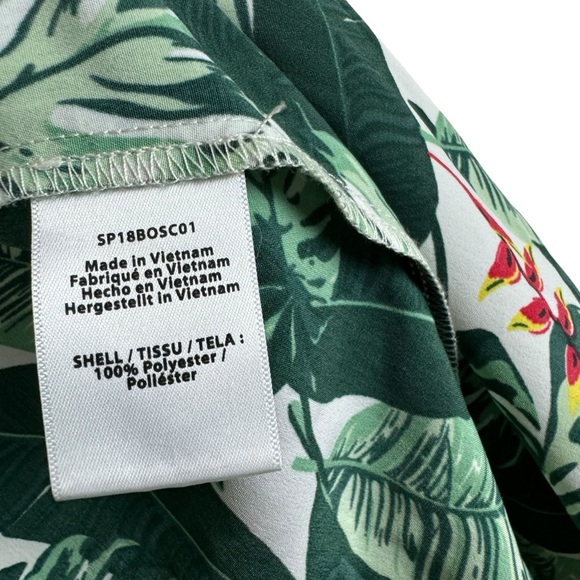 Rachel Zoe Swim Coverup Duster Kimono One Size Green White - Picture 8 of 10